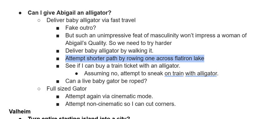 Gator challenge notes